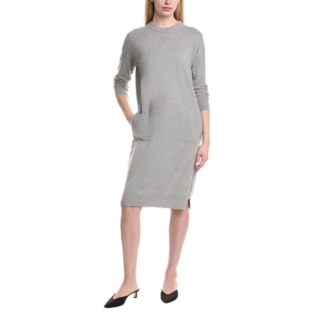 Peserico Womens Wool, Silk & Cashmere-Blend Sweaterdress, Grey